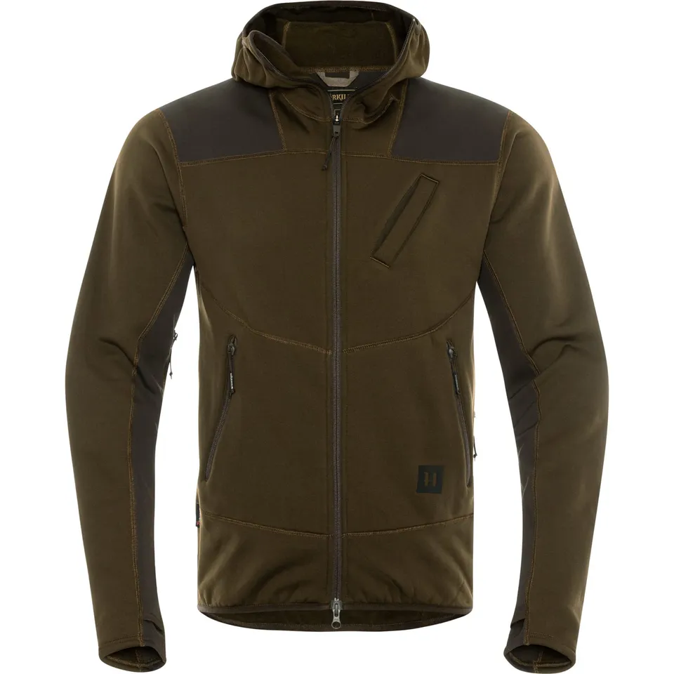Härkila Deer Stalker Fleece-Hoodie Willow Green geräuscharm