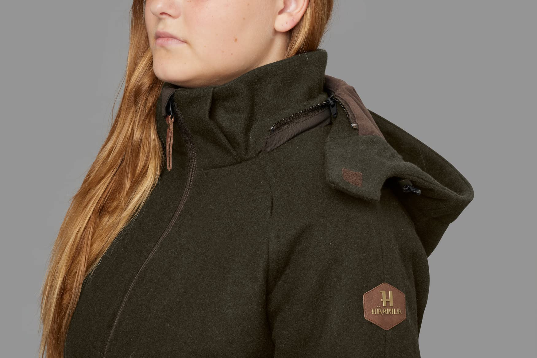 Härkila Metso Winter Jacke Damen Willow Green Gr. 36 Wollmix