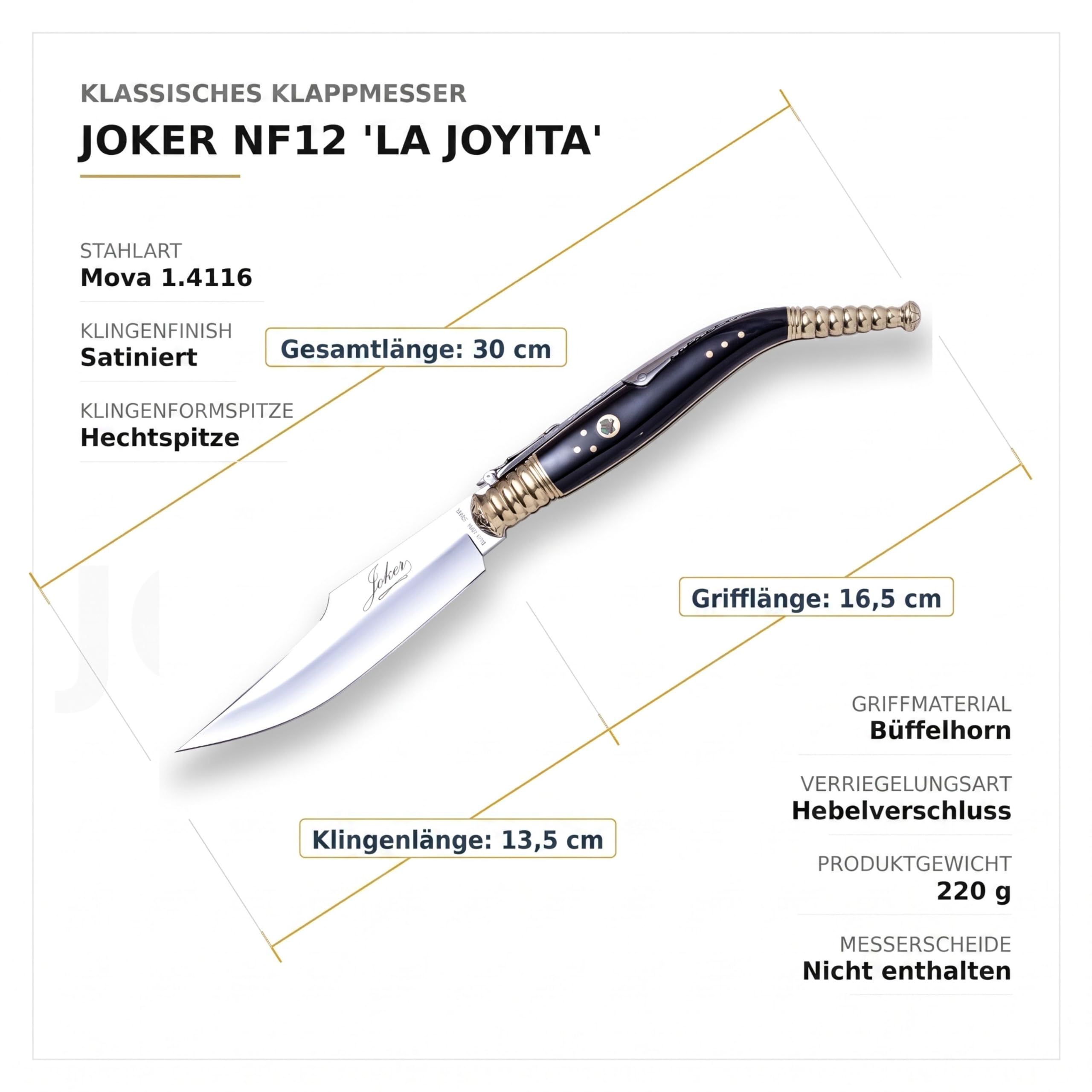 Joker NF12 La Joyita Klappmesser 13,5cm Büffelhorn