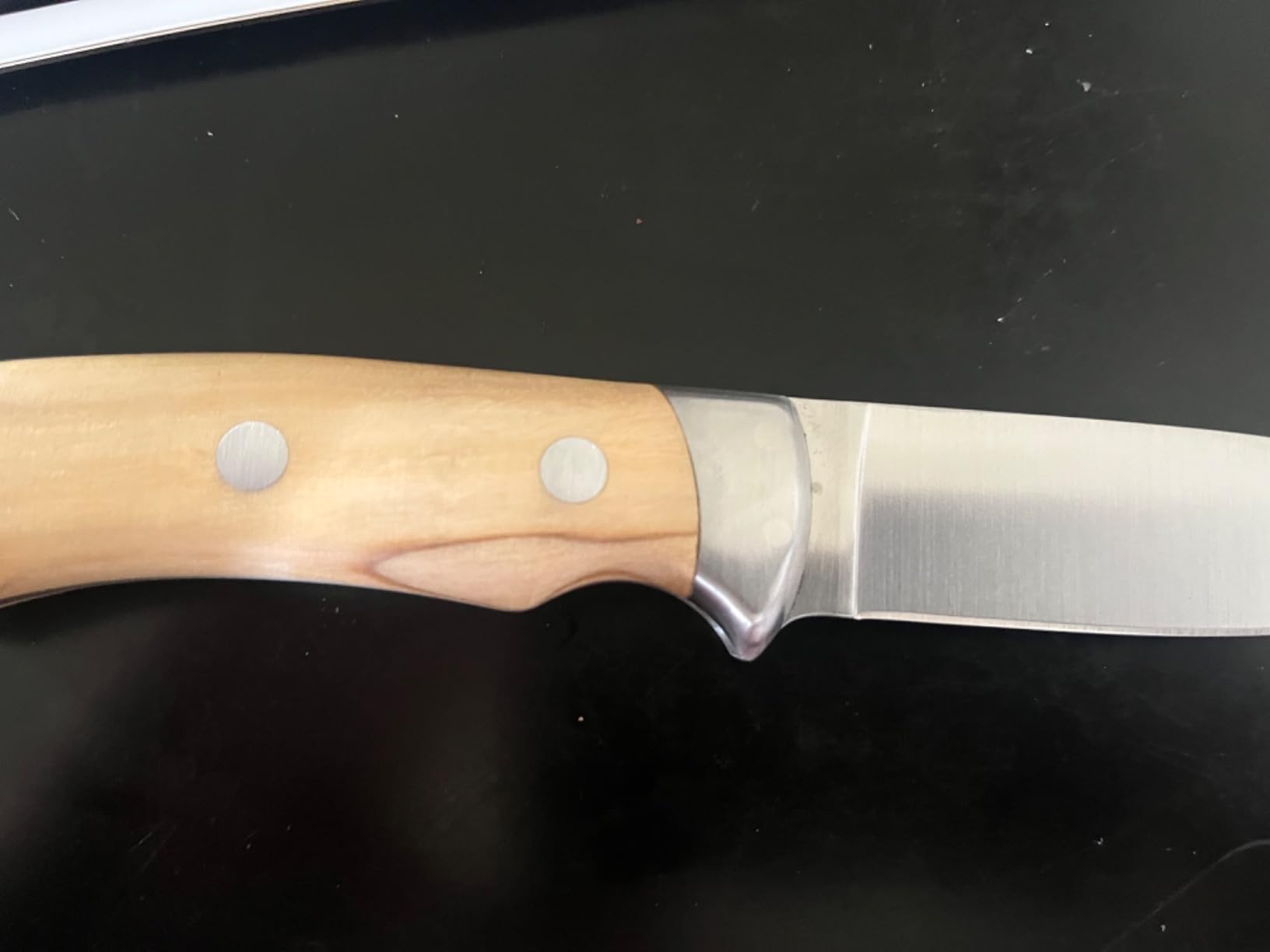 Joker Pantera CO16 Jagdmesser Olivenholz 10 cm Lederscheide