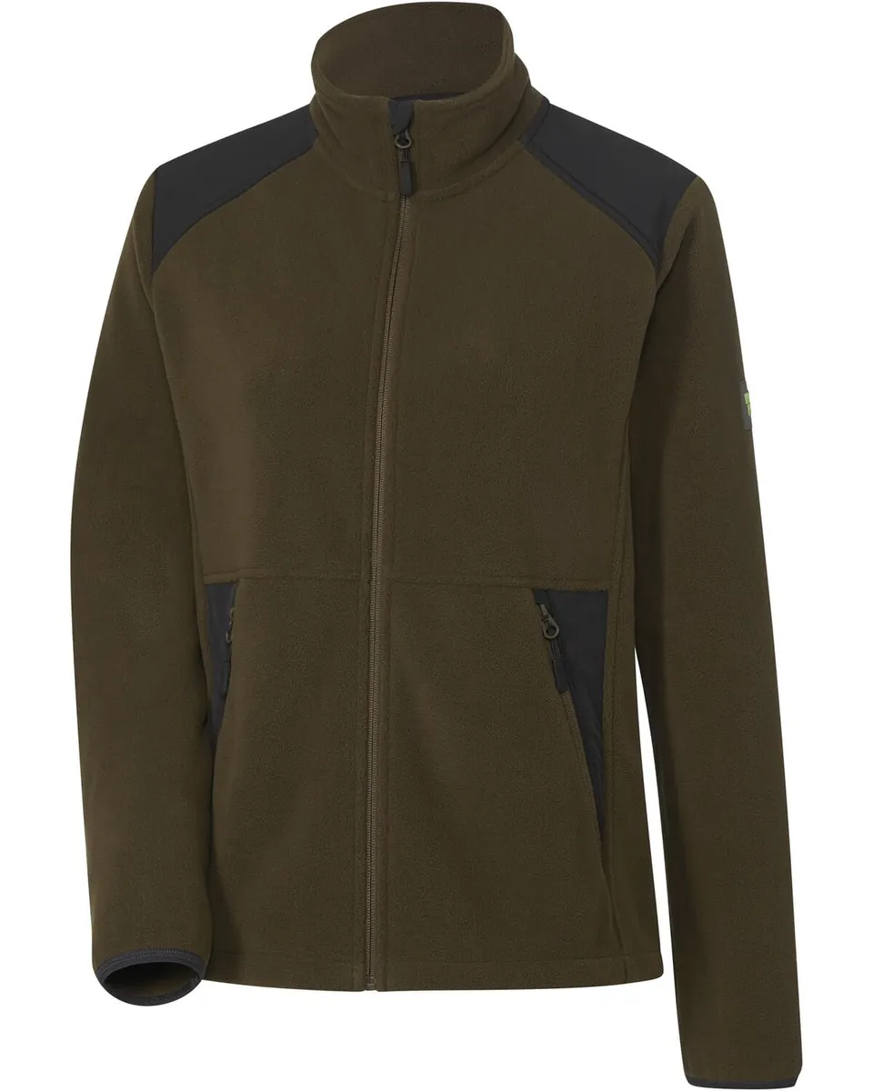 Wald & Forst Robur Damen Fleecejacke S Grün Midlayer