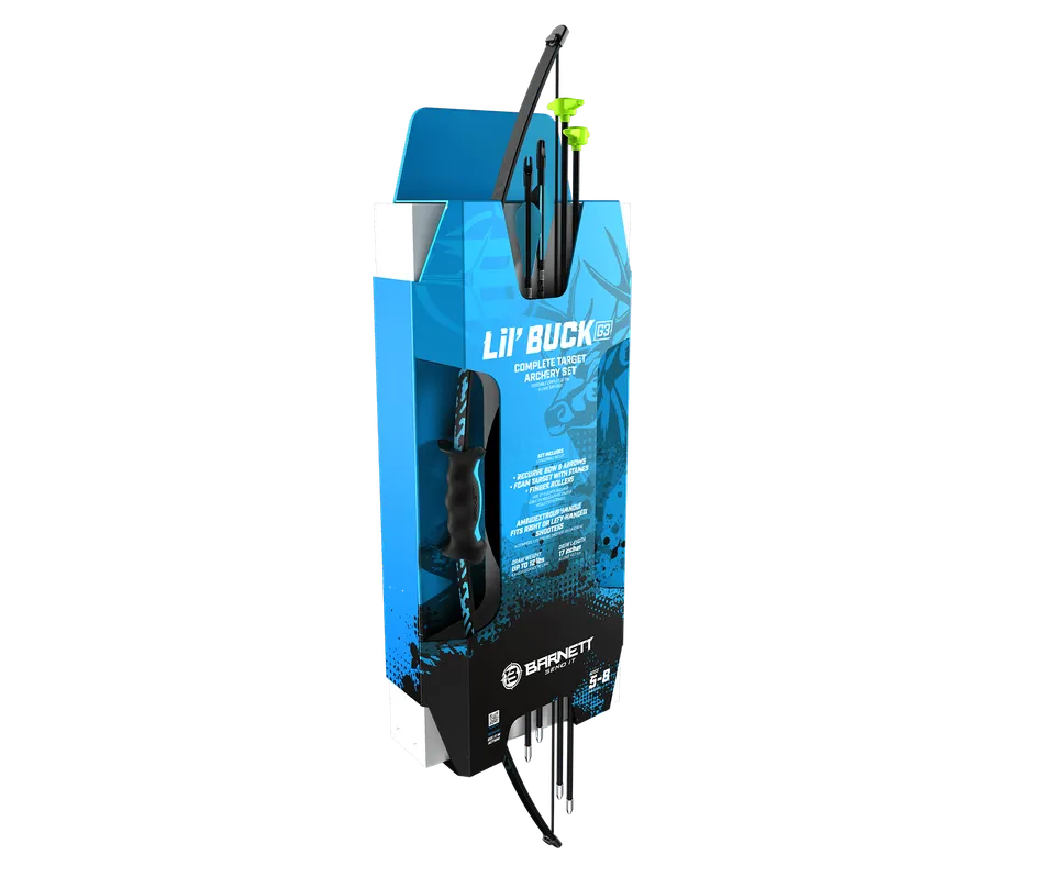 Barnett Lil Buck Recurve Jugendbogen Set blau 12 lbs
