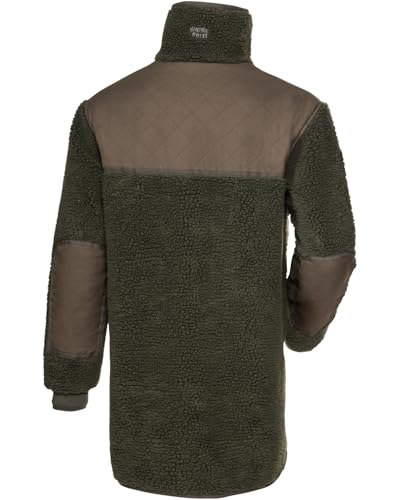 Wald & Forst Faserpelz Wendejacke M Signalcamo/Oliv geräuscharm