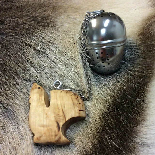 Wood Jewel 32-322 Teekugel Auerhuhn Edelstahl