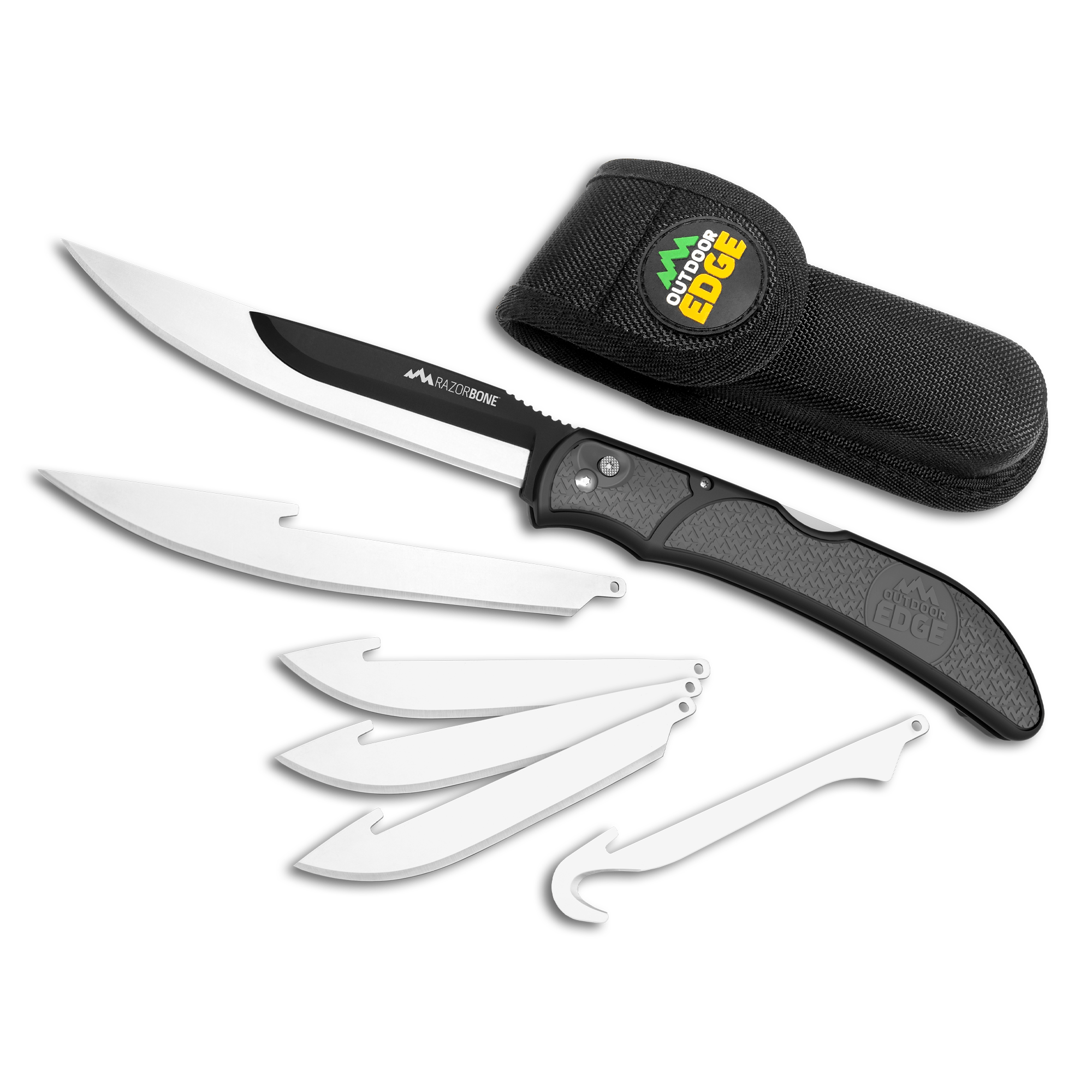 Outdoor Edge RazorBone Klappmesser Blaze Orange 6 Klingen
