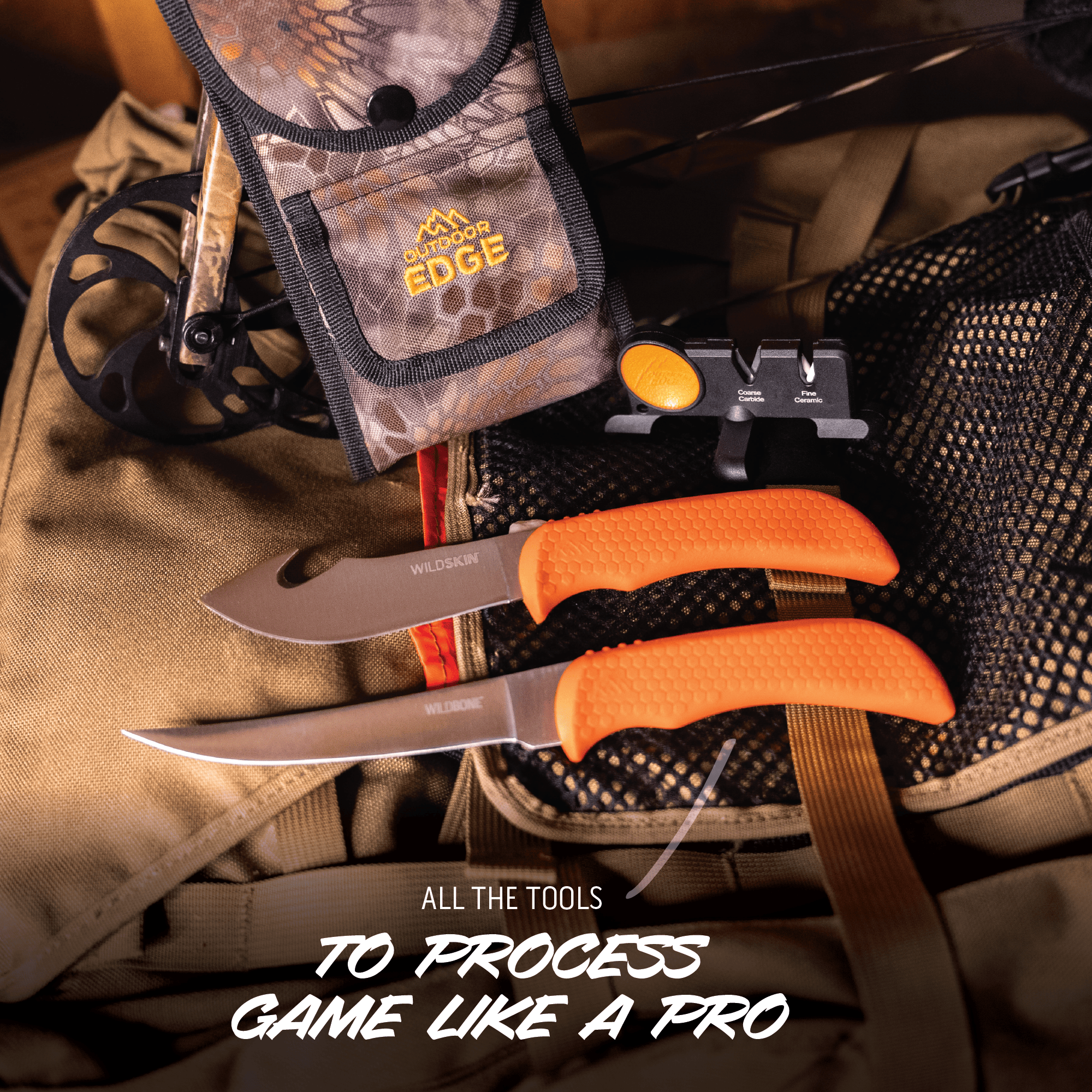 Outdoor Edge WildBone Aufbrechset 2 Messer orange