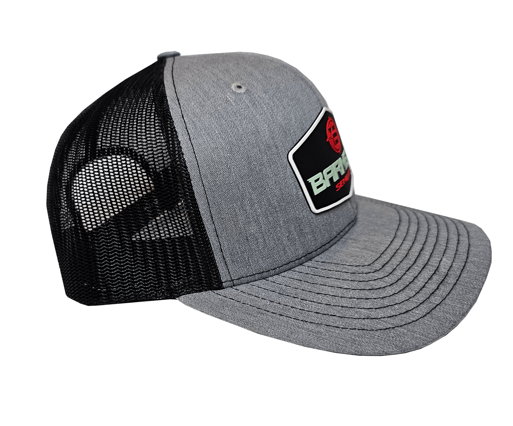 Barnett Logo Cap Grau Snapback Mesh