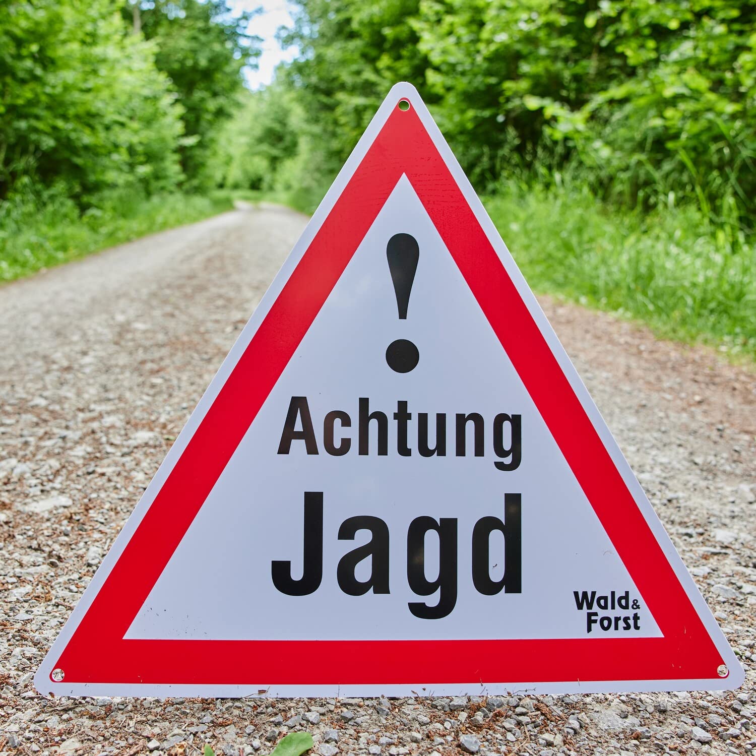 Wald & Forst Achtung Jagd Warnschild 3er-Pack reflektierend