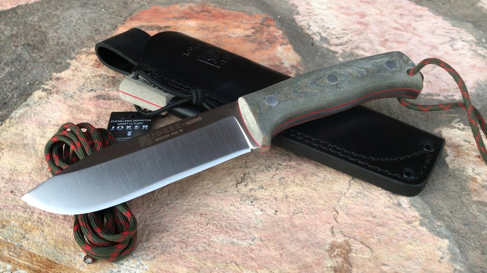 Joker Nomad CV125-P Survivalmesser Micarta Lederscheide