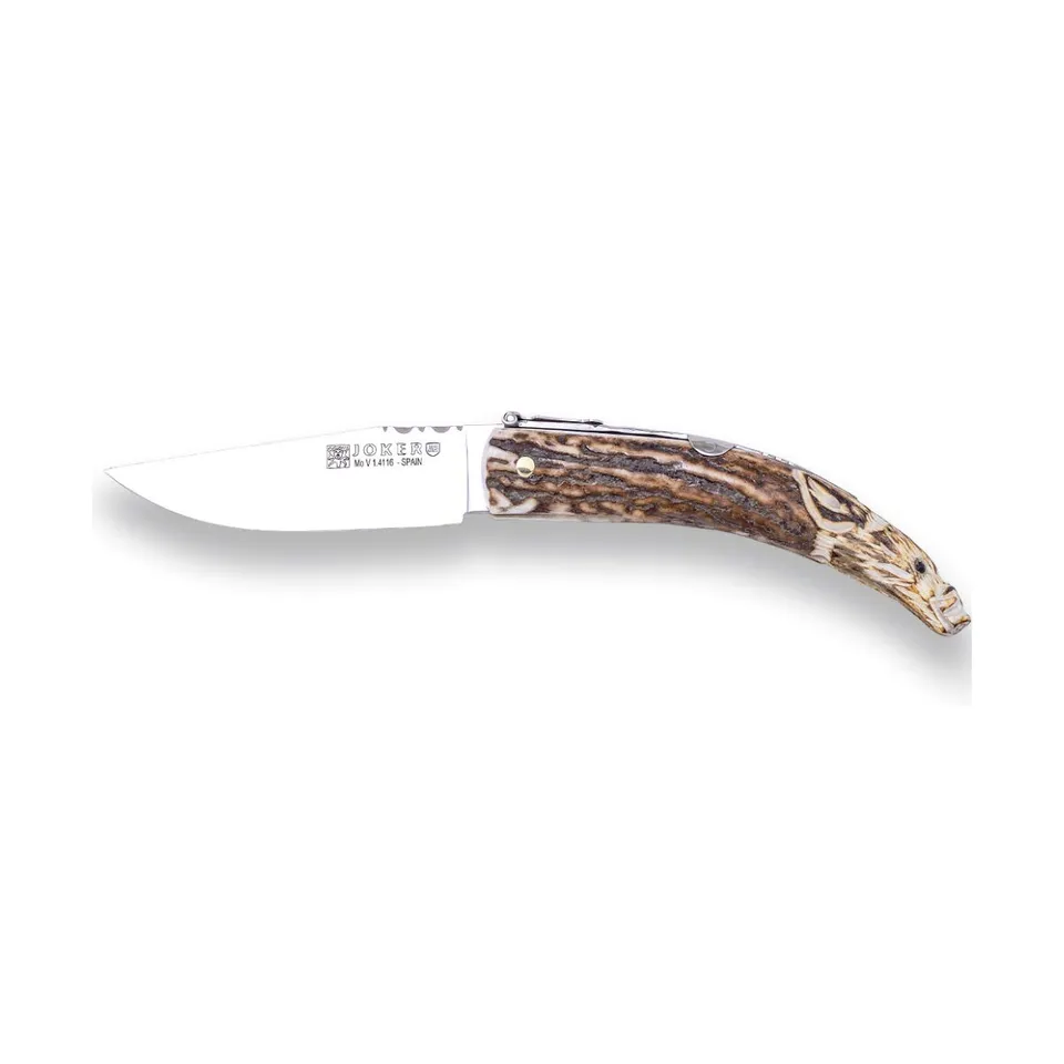 Joker Jabalí NC142 Klappmesser Hirschhorn 8,5 cm MOVA