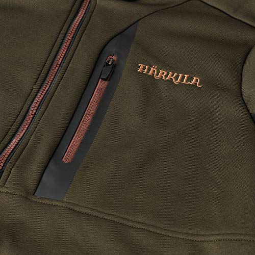 Härkila Tidan Hybrid Fleecejacke Herren Grün Gr. M leise