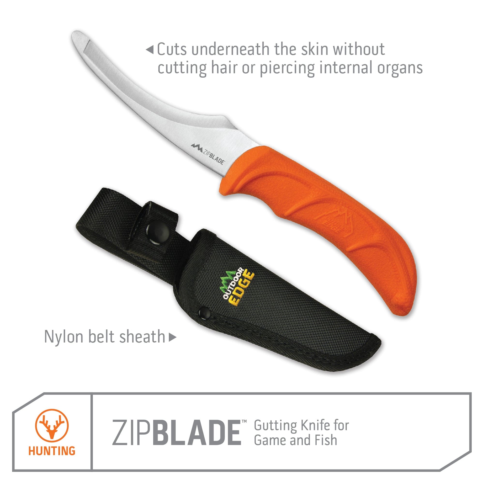 Outdoor Edge ZipBlade Aufbrechmesser Orange 10 cm