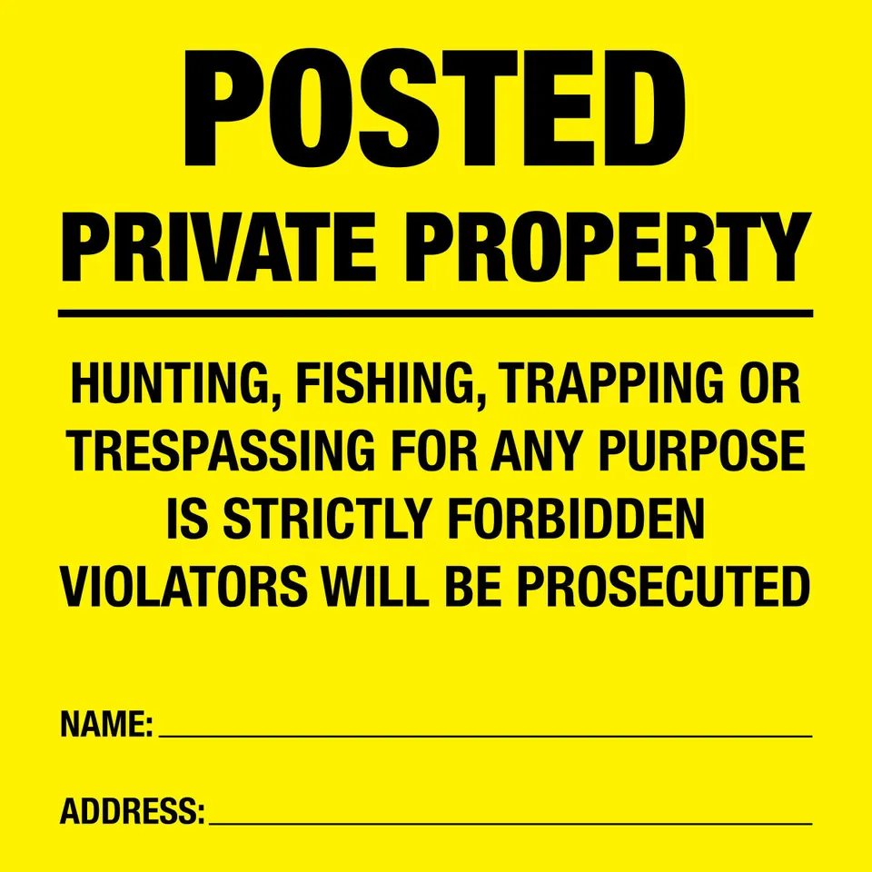 Allen Posted Warnschild No Trespassing 12er-Pack wetterfest