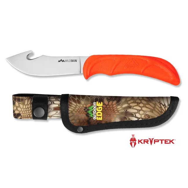 Outdoor Edge WildSkin Häutemesser 4 Zoll orange