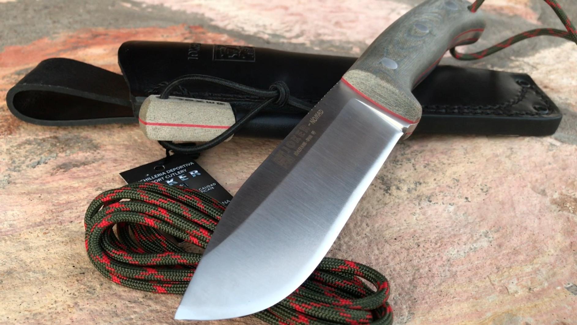 Joker Nomad CV125-P Survivalmesser Micarta Lederscheide