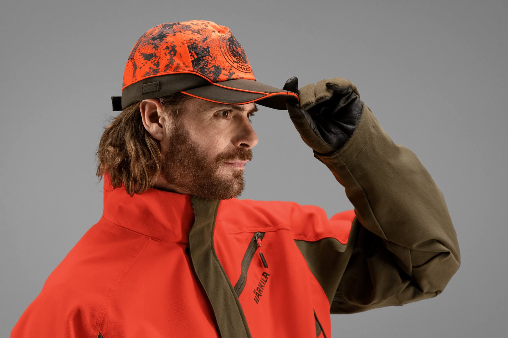 Härkila Wildboar Pro Light Cap Orange Blaze LED One Size