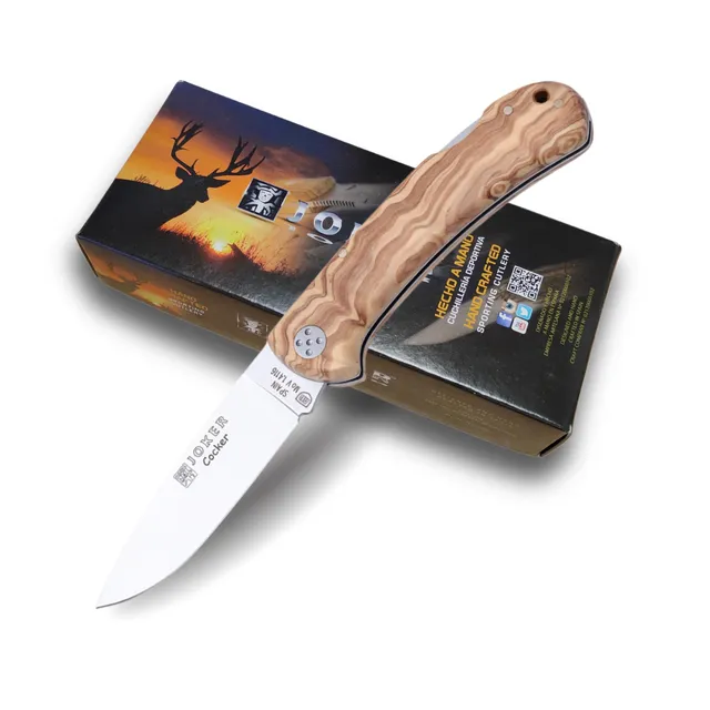 Joker Cocker NO134 Klappmesser 9 cm Olivenholz