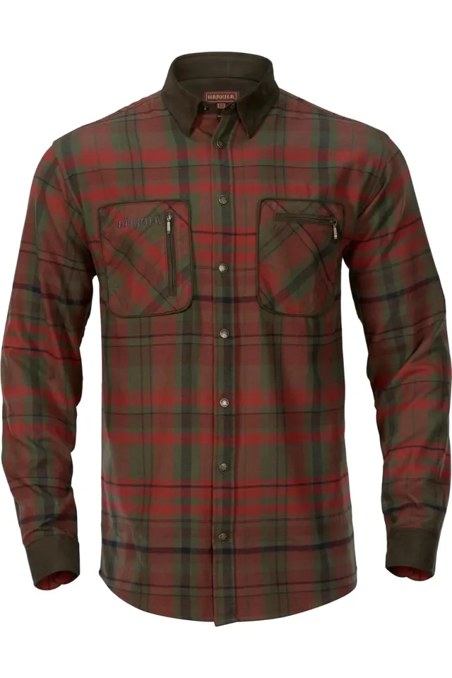 Härkila Pajala Hemd Red Autumn Check XXL Flanell