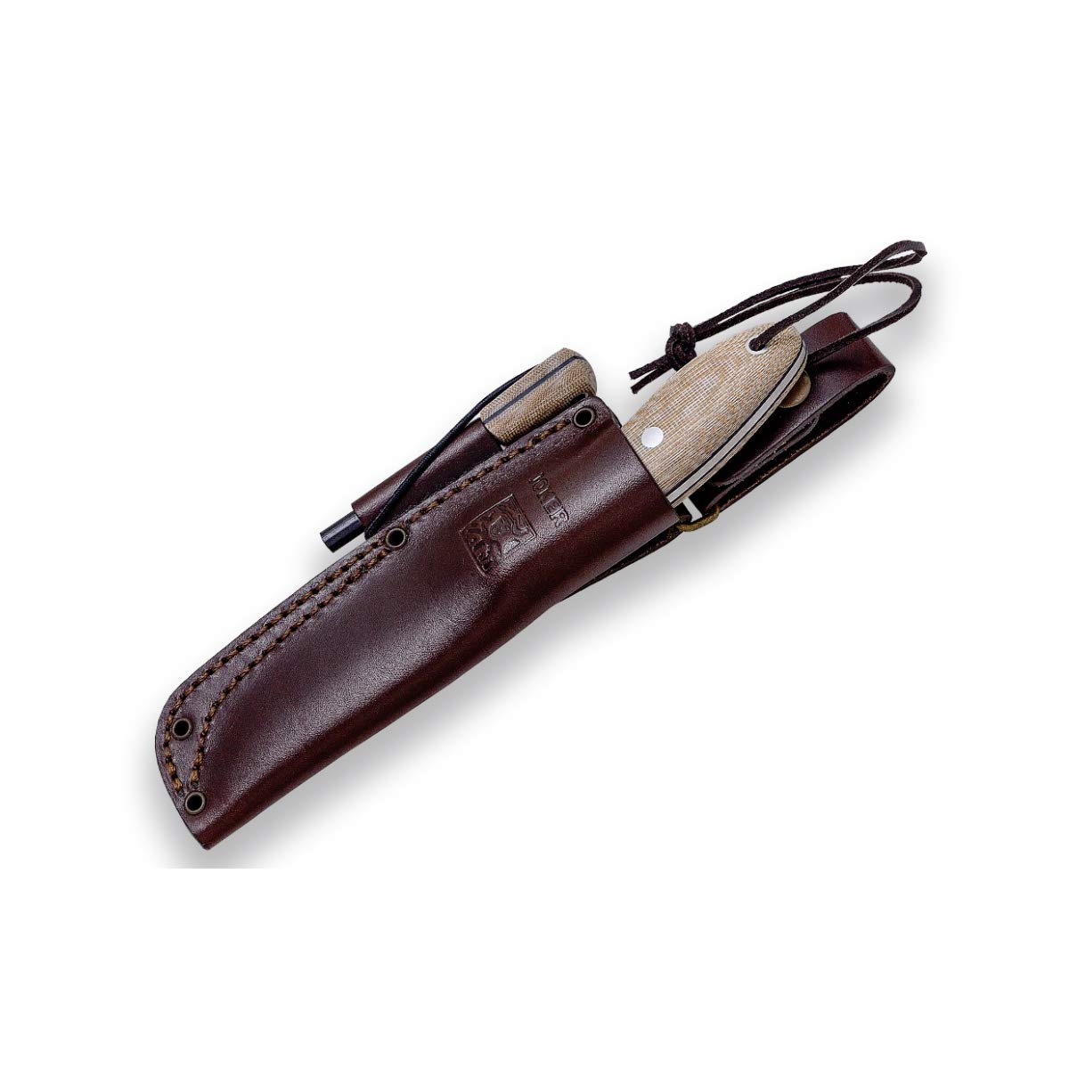 Joker Canadiense CM114-P Bushcraftmesser Micarta braun Sandvik