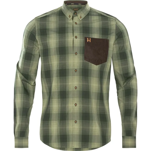 Härkila Akkan Hemd Duffel Green Karo Jagdhemd