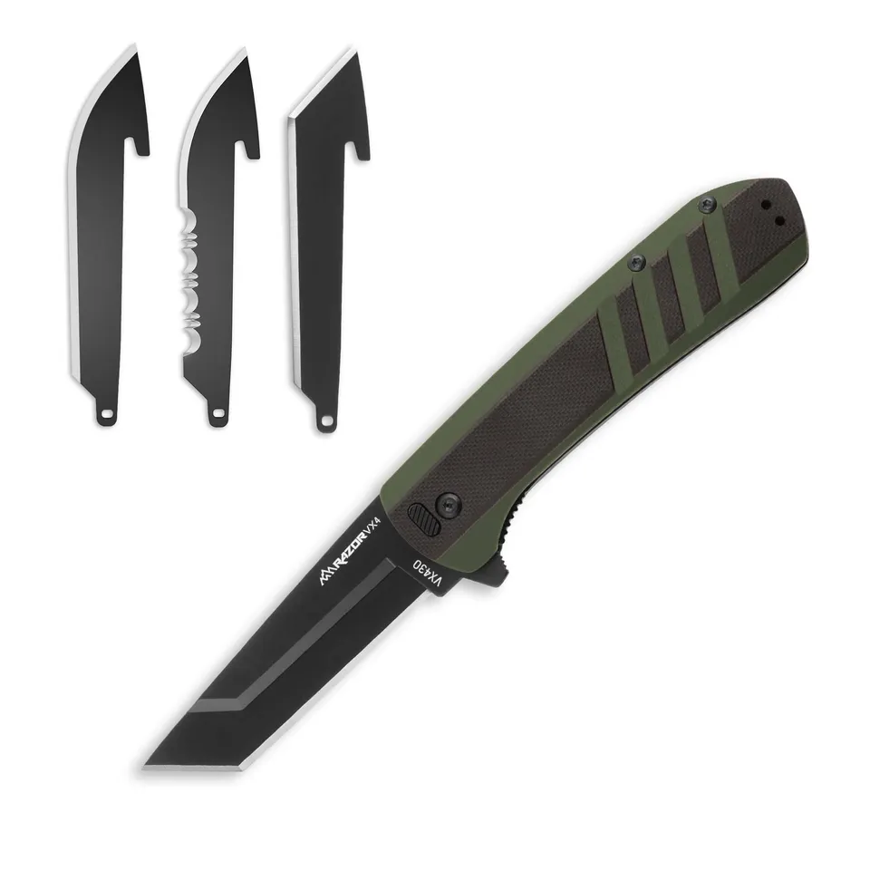 Outdoor Edge Razor VX4 Klappmesser grün G10 4 Klingen