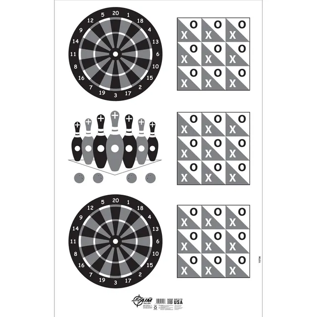 Allen EZ Aim 23x35 Zoll Schießscheibe Weiß Wellpappe