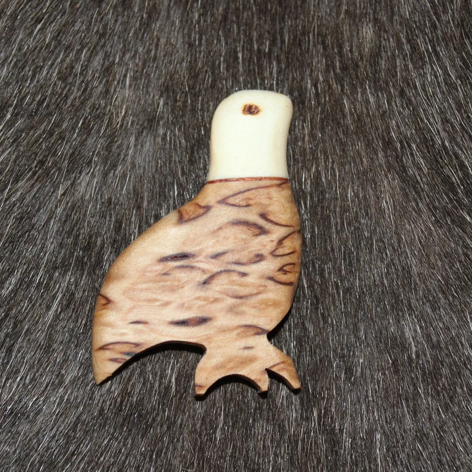 Wood Jewel 2117 Magnet Schneehuhn Maserbirke