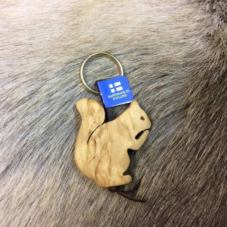Wood Jewel 341 Schlüsselanhänger Eichhörnchen Birke