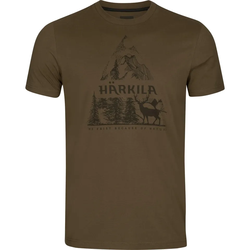 Härkila Nature S/S T-Shirt Baumwollshirt pflegeleicht