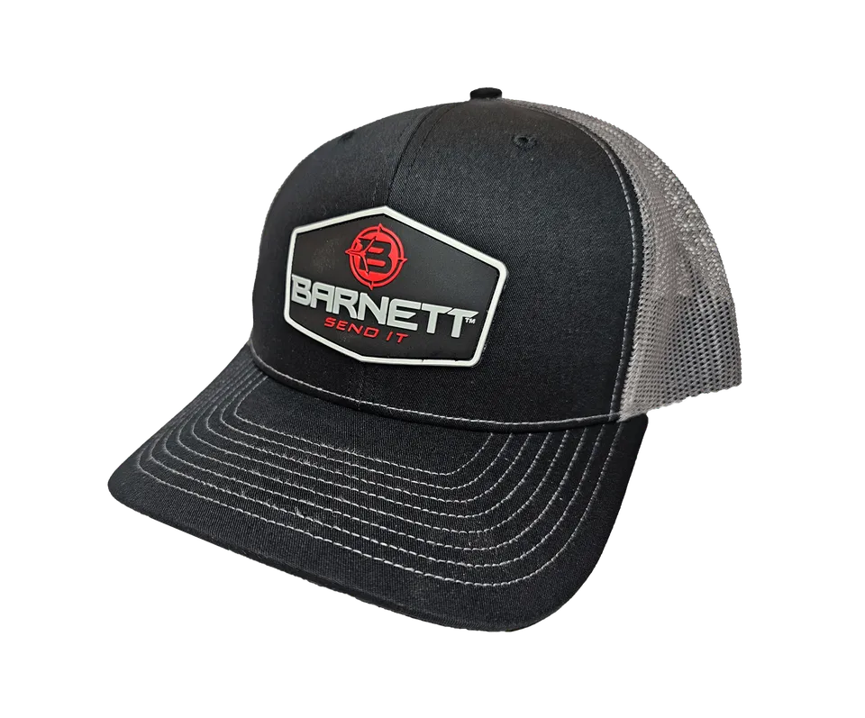 Barnett Logo Kappe Schwarz Snapback Mesh