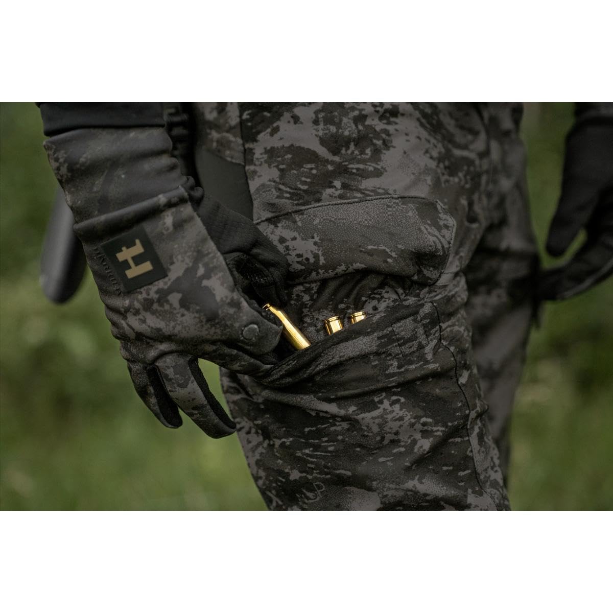 Härkila Noctyx Camo Fleece Handschuh Axis MSP Black M