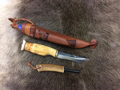Wood Jewel 23JVS Tulipuukko Schnitzmesser Feuerstahl