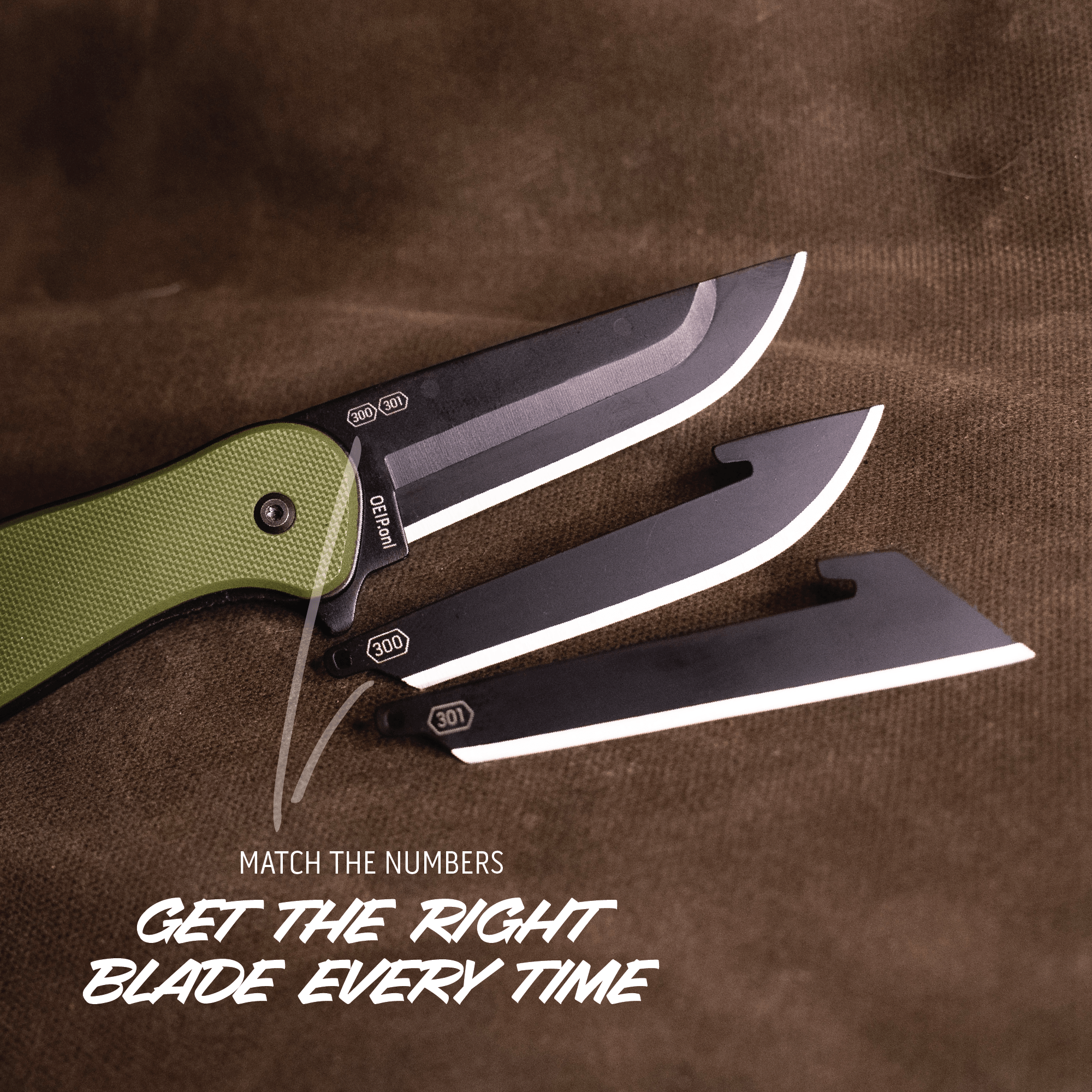 Outdoor Edge Razor VX2 Klappmesser Grün G10 3 Klingen