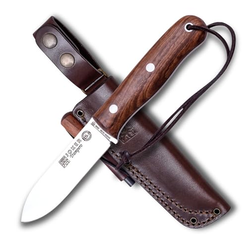 Joker Trampero CN113-P Jagdmesser Nussbaum mit Feuerstahl