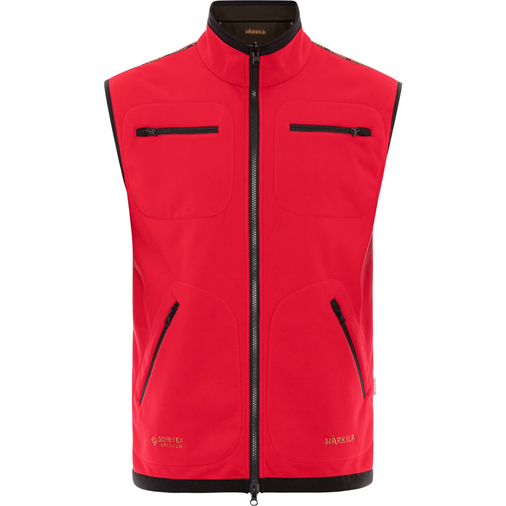Härkila Kamko Fleece Weste XL braun/rot winddicht