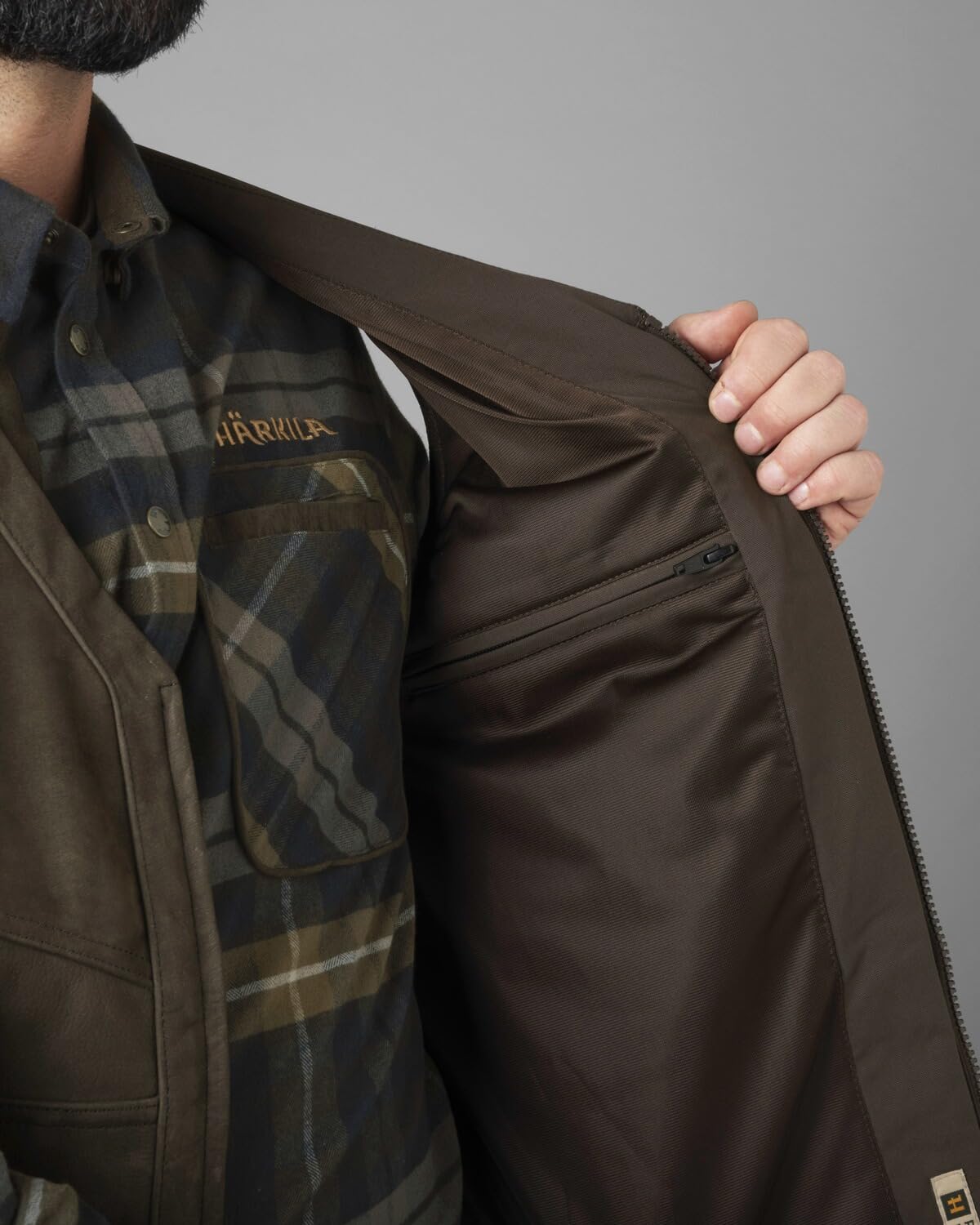 Härkila Pro Hunter Leder Weste 54 braun