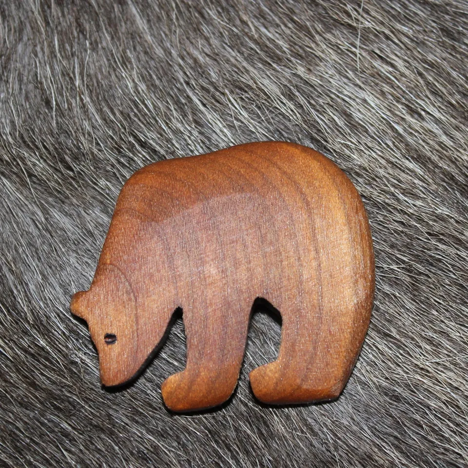 Wood Jewel 2162 Magnet Bär Thermo-Birke