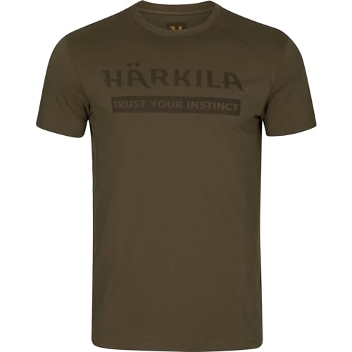 Härkila Logo S/S T-Shirt Willow Green mit Print