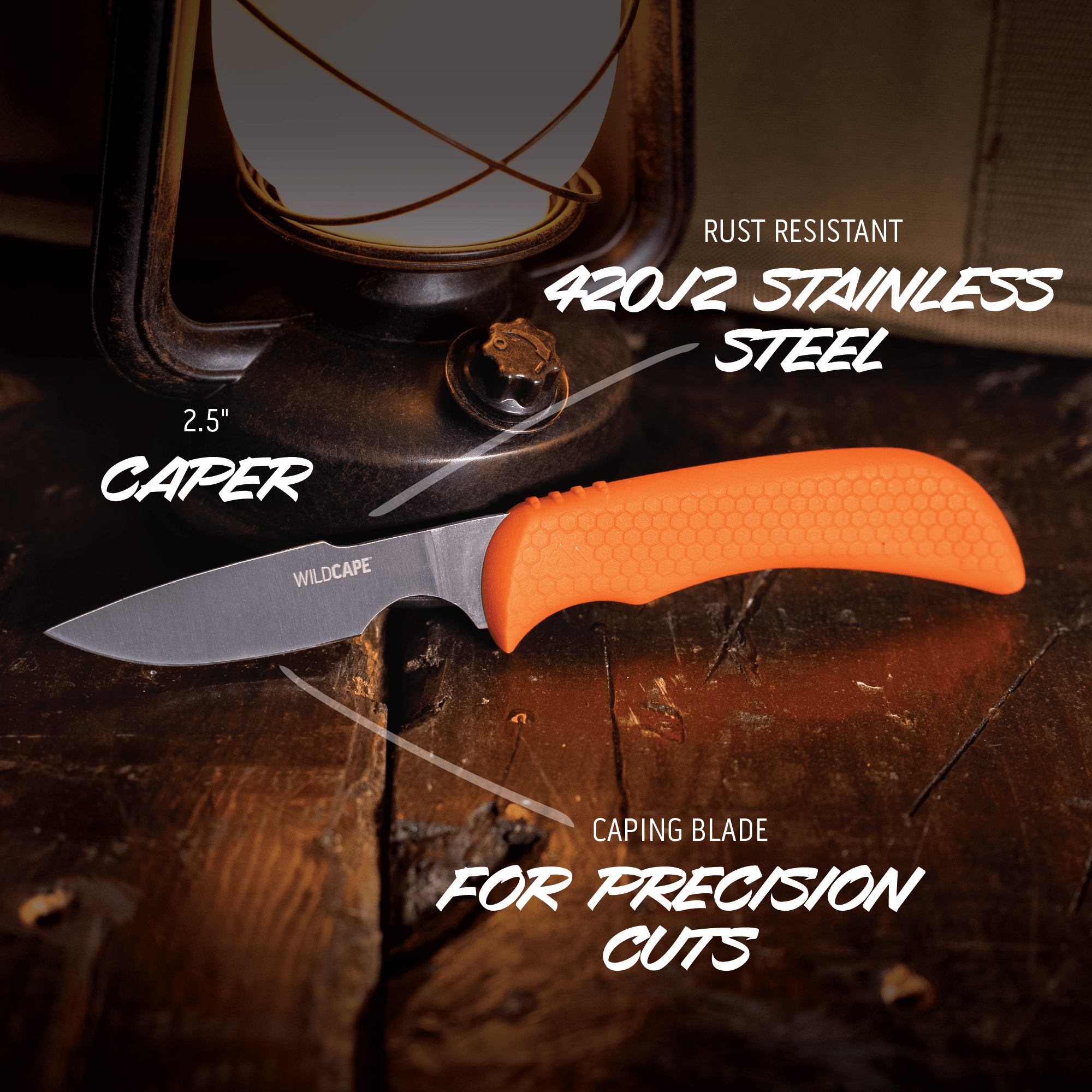Outdoor Edge WildPair Jagdmesser-Set Orange mit Scheide