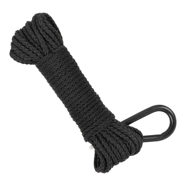 Allen Hochziehseil 25ft 80kg schwarz PP geflochten