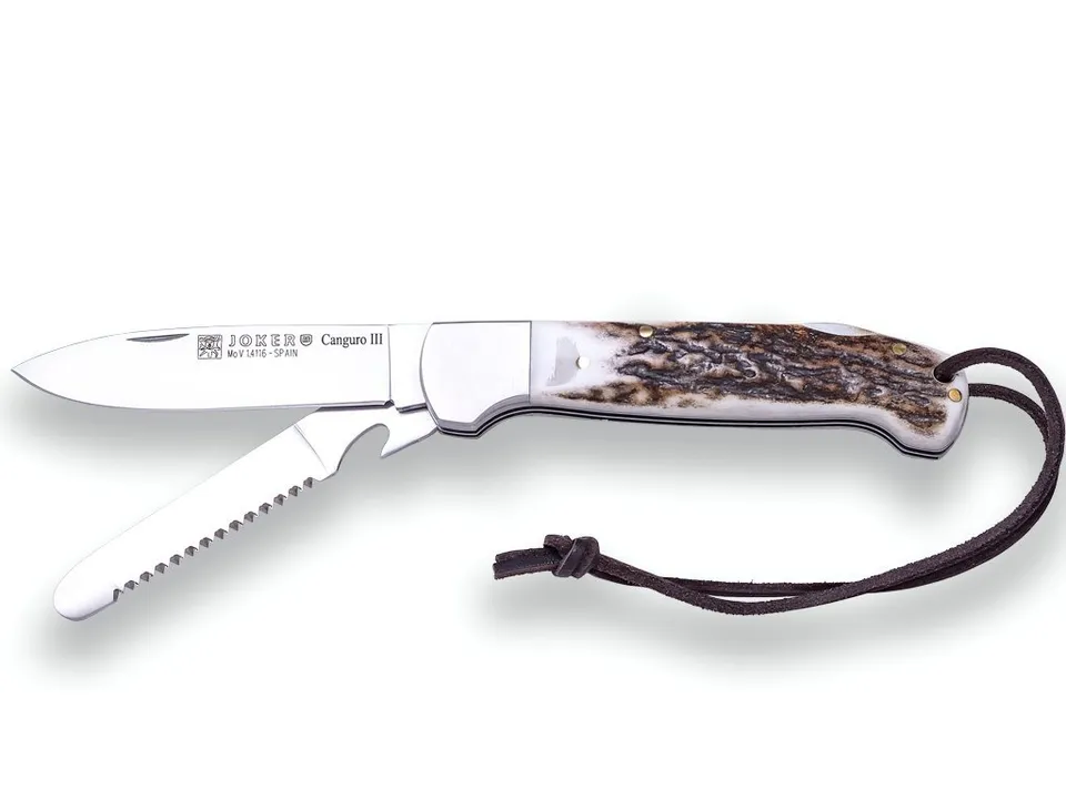 Joker Canguro III NC136 Taschenmesser Hirschhorn Säge 8 cm