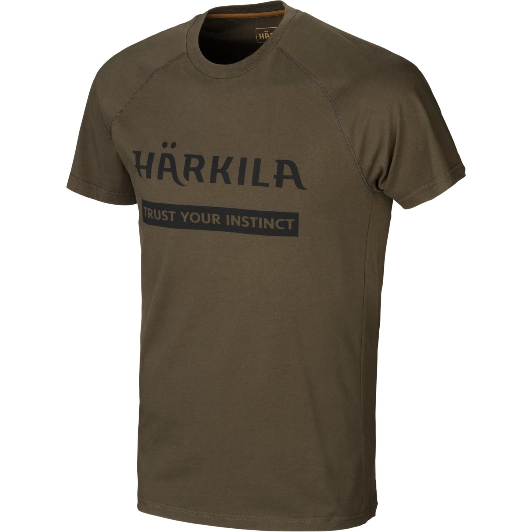 Härkila Logo T-Shirt 2er-Pack Willow Grün/Braun Slate Baumwolle
