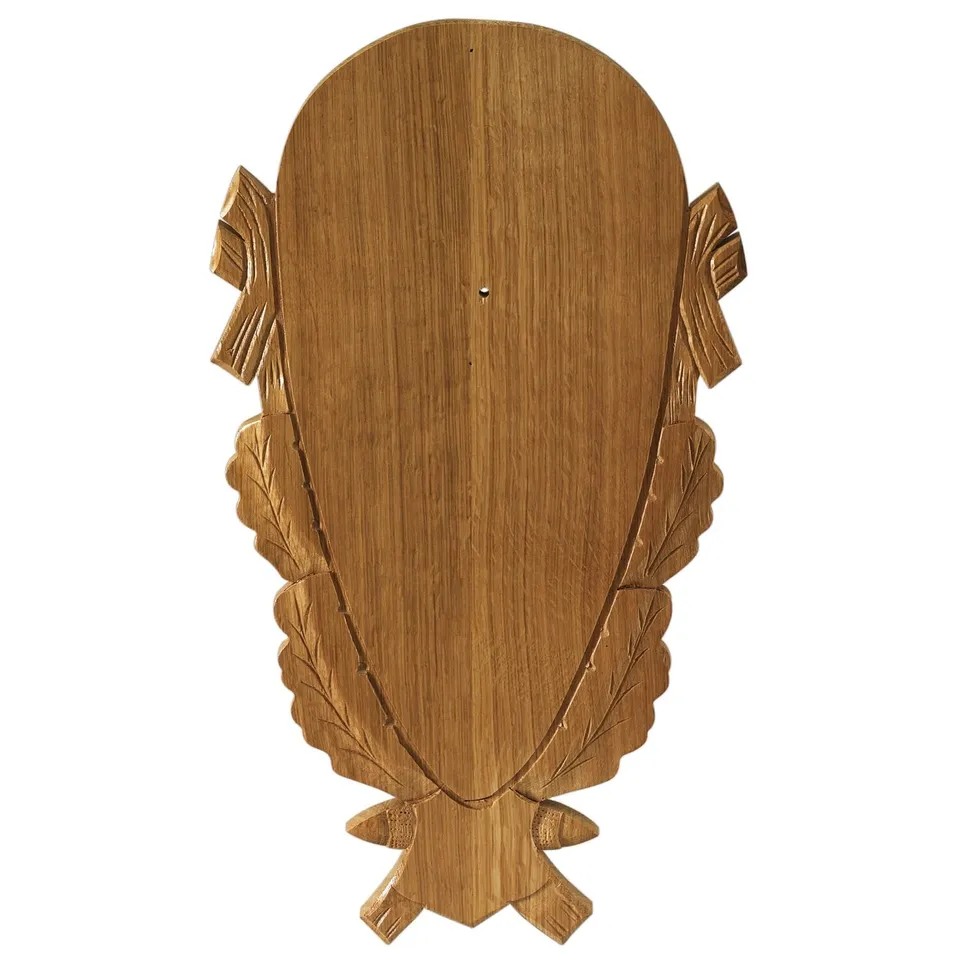 Wald & Forst Hirsch Trophäenschild Hellbraun Eiche