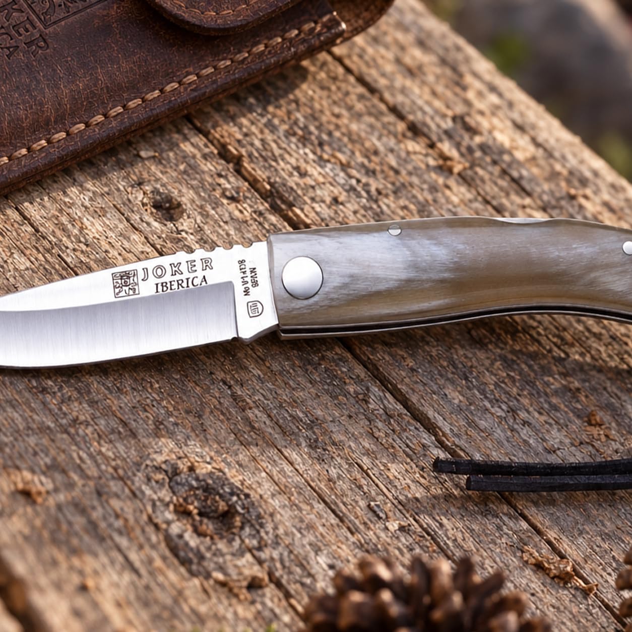 Joker Ibérica NA138 Klappmesser Stierhorn 7,5 cm