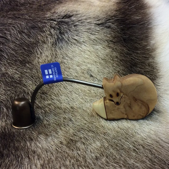 Wood Jewel 31-323 Kerzenlöscher Fuchs Maserbirke Metall