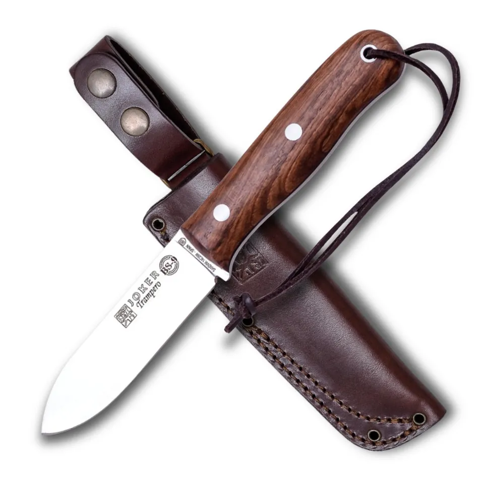 Joker Trampero CN113 Jagdmesser Nussbaum 10 cm Sandvik