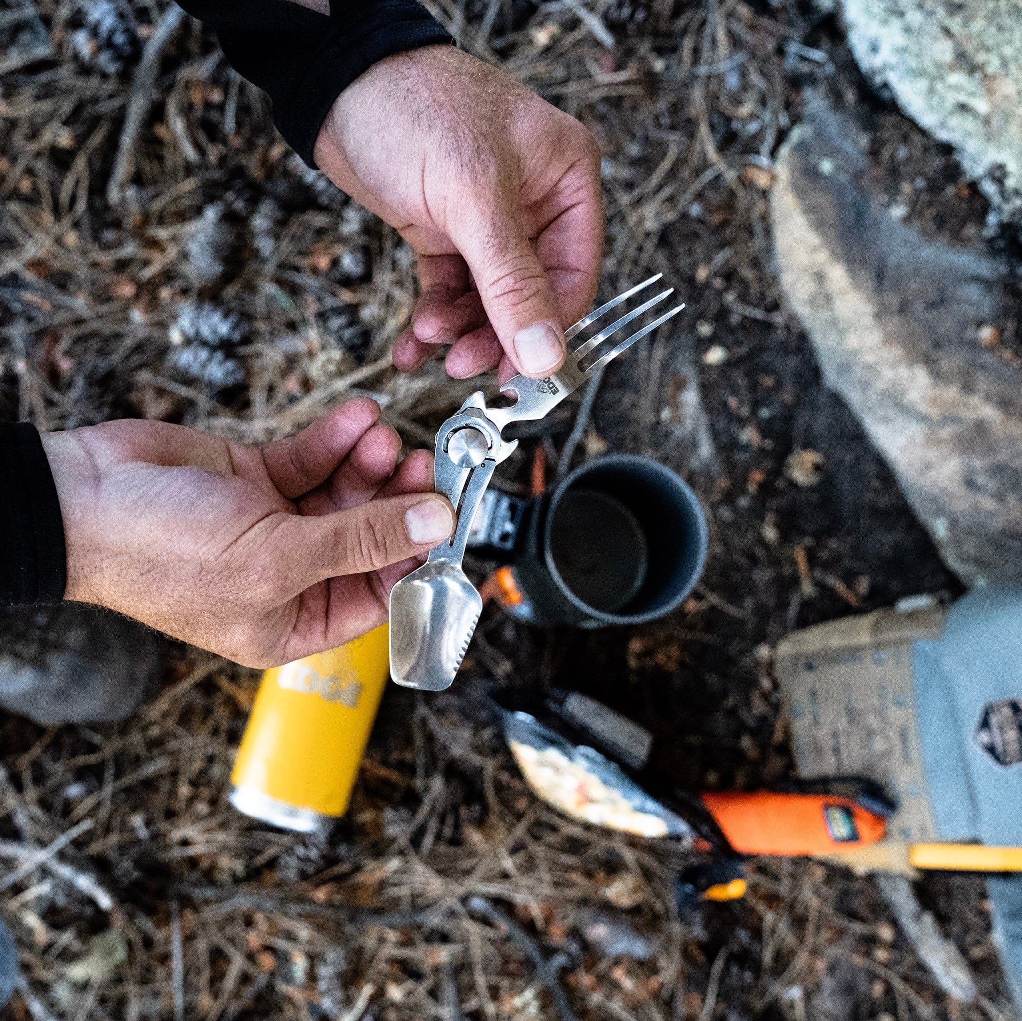 Outdoor Edge ChowLite Camp-Besteck klappbar 11,4 cm