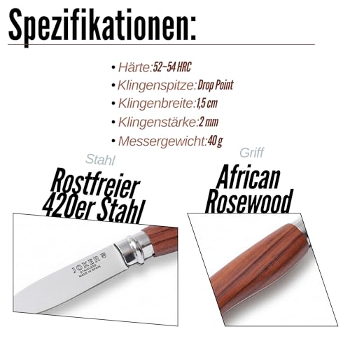 Joker NB23 Taschenmesser Klappmesser Bubinga 8 cm