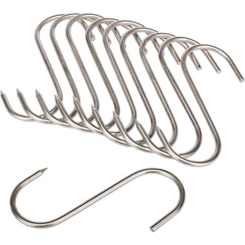 Wald & Forst S-Haken Edelstahl Fleischhaken 10er 16cm