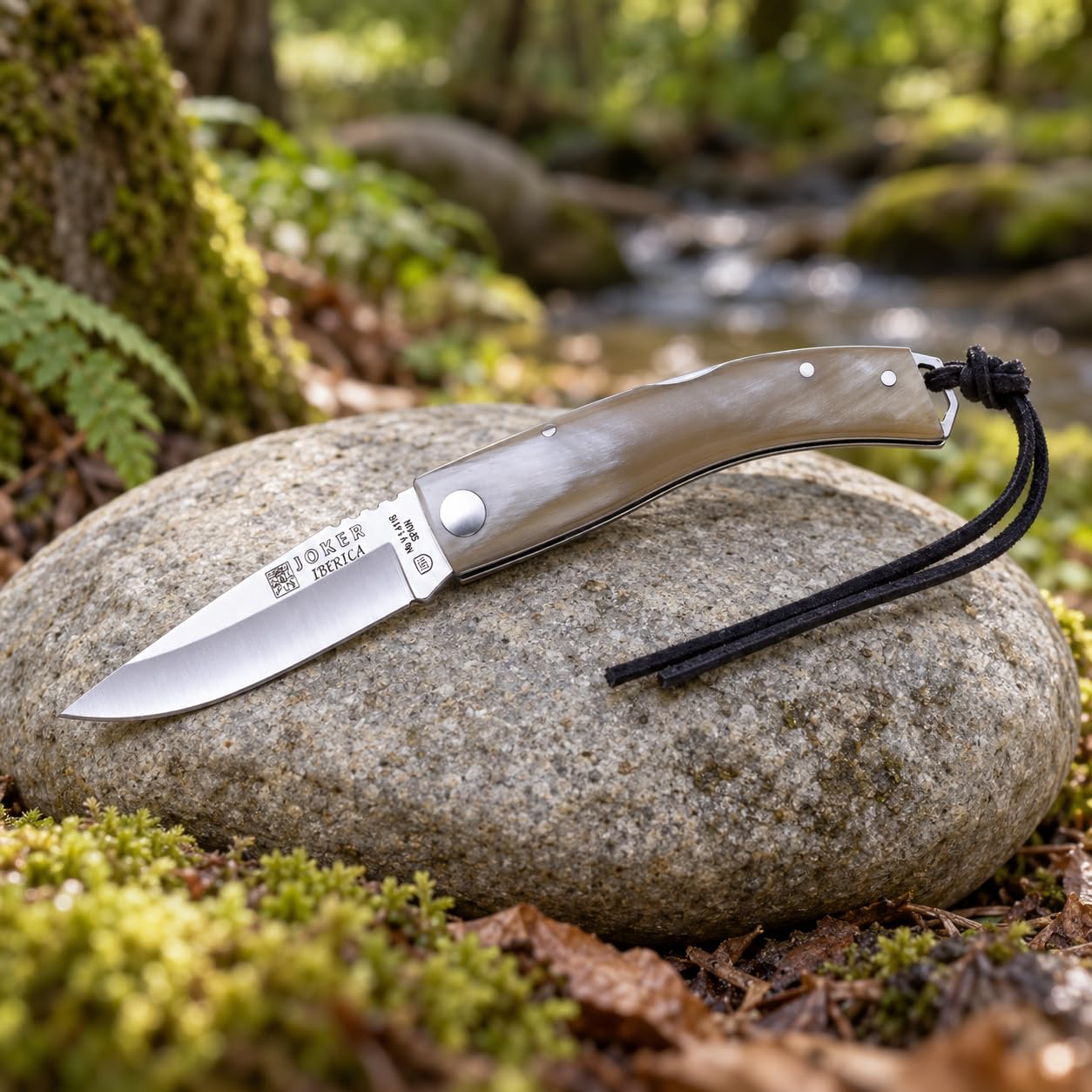 Joker Ibérica NA138 Klappmesser Stierhorn 7,5 cm